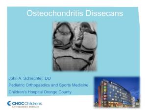 Osteochondritis Dissecans