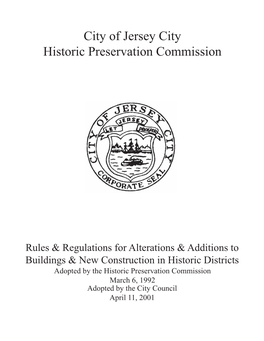 City of Jersey City Historic Preservation Commission