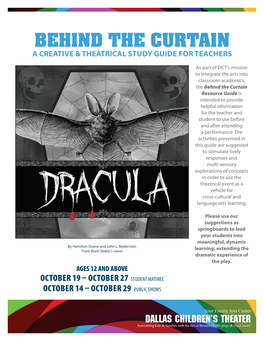 DRACULA: the VAMPIRE PLAY By