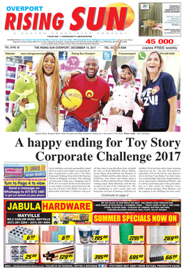 A Happy Ending for Toy Story Corporate Challenge 2017