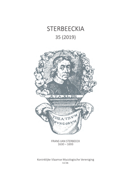 Sterbeeckia 35 (2019)