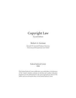 Copyright Law Second Edition