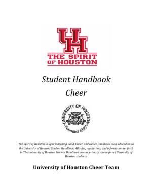 Student Handbook Cheer