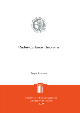Rudin-Carleson Theorems
