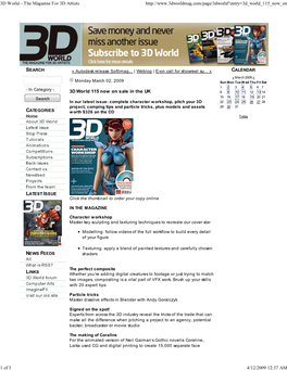 3D World - the Magazine for 3D Artists
