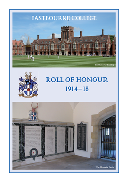 Roll of Honour 1914 –18