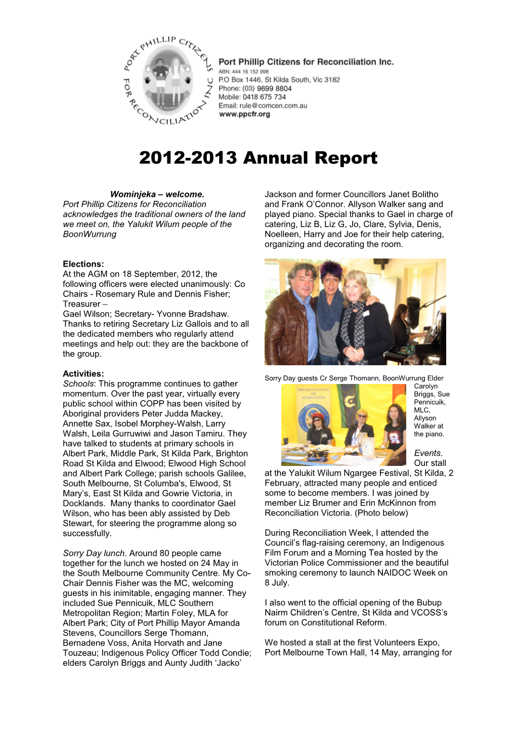 2012-2013 Annual Report