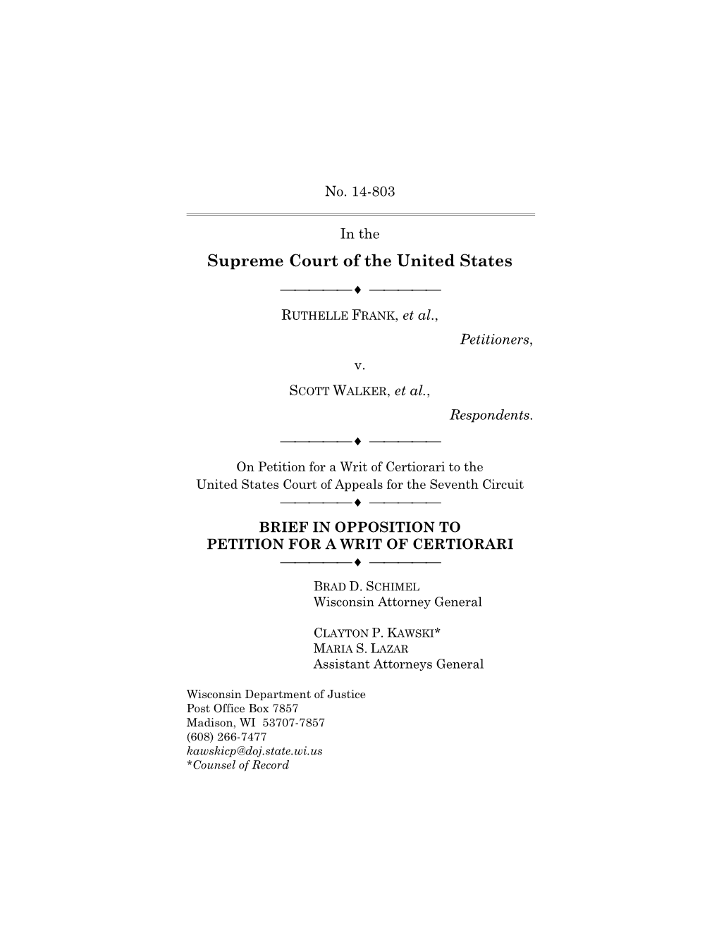 US Supreme Court Brief