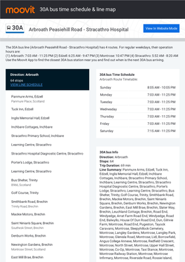 30A Bus Time Schedule & Line Route