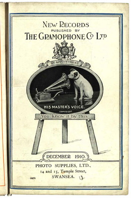 His Master's Voice New Gramophone Records