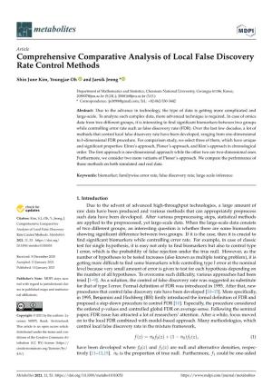 Comprehensive Comparative Analysis of Local False Discovery Rate Control Methods
