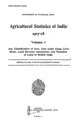 Agri~Ultural~ Statistic~ ,Of Ind~A~