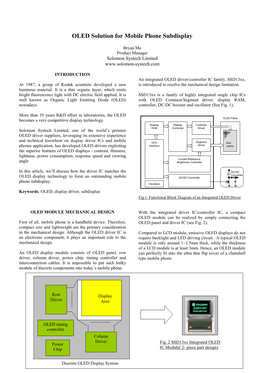 OLED in Mobile Phone