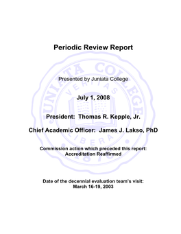 Periodic Review Report