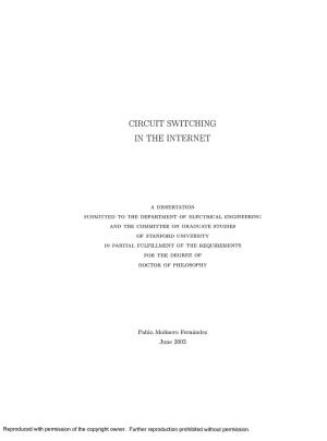 Circuit Switching in the Internet