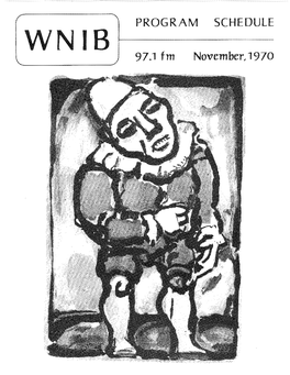 WNIB Program Schedule November 1970