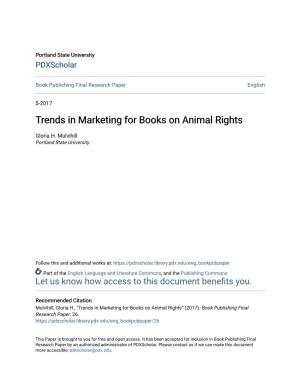 Trends in Marketing for Books on Animal Rights
