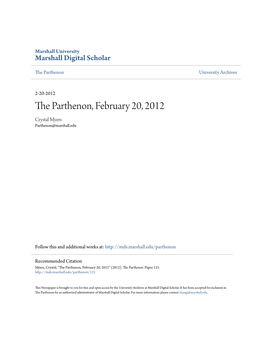 The Parthenon, February 20, 2012