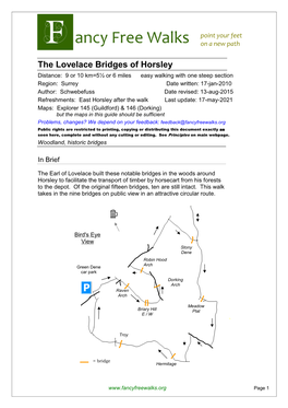 The Lovelace Bridges of Horsley