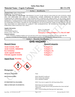 Cupric Carbonate ID: C1-178