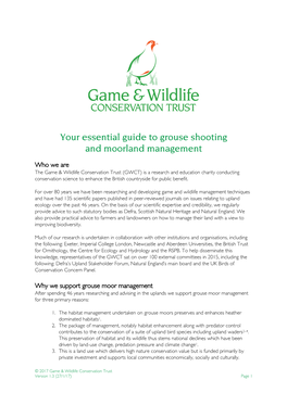 Your Essential Guide to Grouse Shooting and Moorland Management