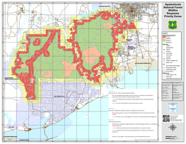 Apalachicola National Forest Wildfire Response Priority Zones