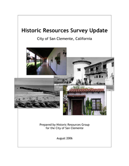 Historic Resources Survey Update