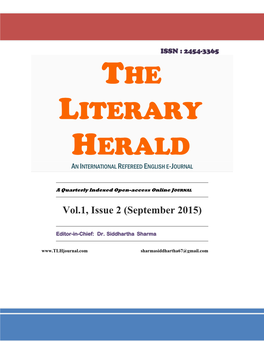 The Literary Herald an International Refereed English E-Journal