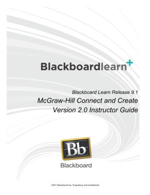 Mcgraw-Hill Connect and Create Version 2.0 Instructor Guide