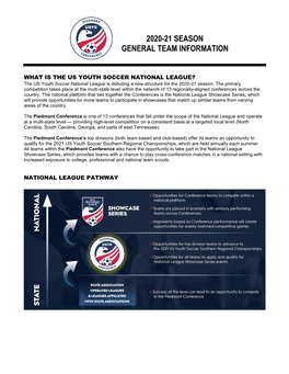 2020-21 Season General Team Information