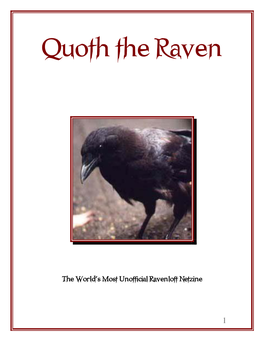 Quoth the Raven Issue 1