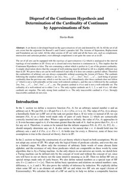 Disproof of the Continuum Hypothesis and Determination of the Cardinality of Continuum by Approximations of Sets