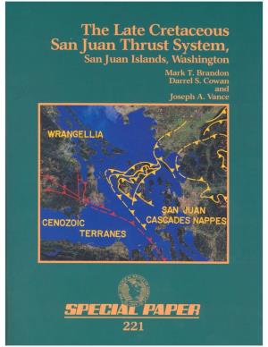 Brandon1988 the Late Cretaceous San Juan Thrust