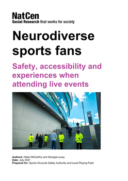 Neurodiverse Sports Fans Research Report