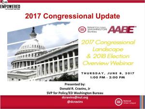 2017 Congressional Landscape