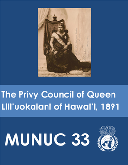 The Privy Council of Queen Lili'uokalani of Hawai'i, 1891