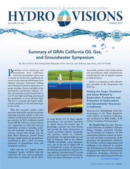 Summary of Gra's California Oil, Gas, and Groundwater Symposium