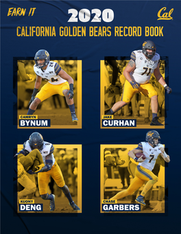 2020 Cal Football Record Book.Pdf