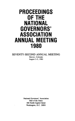 1980 NGA Annual Meeting