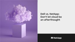 Dell Vs. Netapp: Don't Let Cloud Be an Afterthought