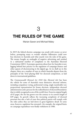 3. the Rules of the Game