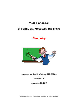 Geometry Handbook Table of Contents