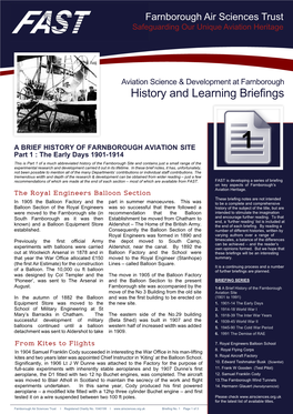 History and Learning Briefings