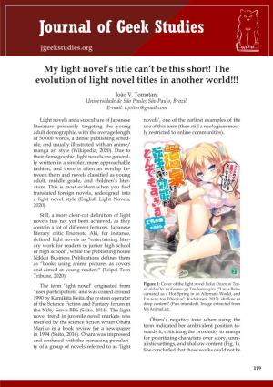 The Evolution of Light Novel Titles in Another World!!!