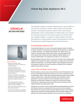 Oracle Big Data Appliance X8-2