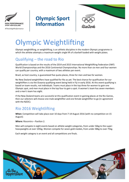 Olympic Weightlifting