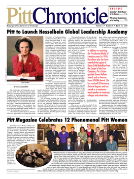 Download the March 16, 2009 Issue of the Pitt
