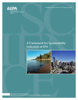 "A Framework for Sustainability Indicators at EPA" (Pdf)