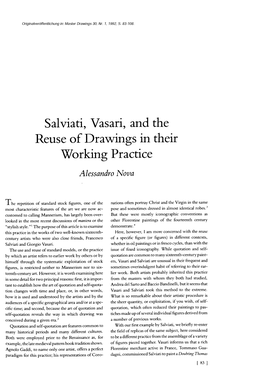 Salviati, Vasari, and the Reuse of Drawings in Their Working Practice