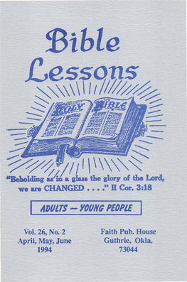 Bible Lessons 1994, 2Nd Quarter